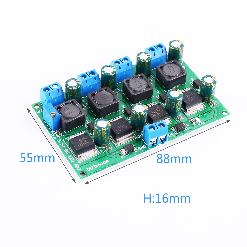 DC-DC Step Down Power Supply Module Buck Voltage Converter 4Bit 3.3V 5V